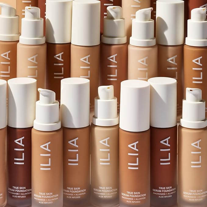 ILIA - True Skin Serum Foundation | Non-comedogenic, Cruelty-Free, Vegan, Weightless Feel, Buildable Coverage, Safe For Sensitive Skin (Maraca SF9)