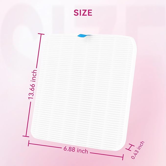 Makartt Nail Dust Collector Filter - Replacement Filter Reusable Dust Filter For Larina Nail Dust Collector Vacuum Fan Dust Nail Tool Attach 99% of Nail Dust Easy to Clean 2 Pack White