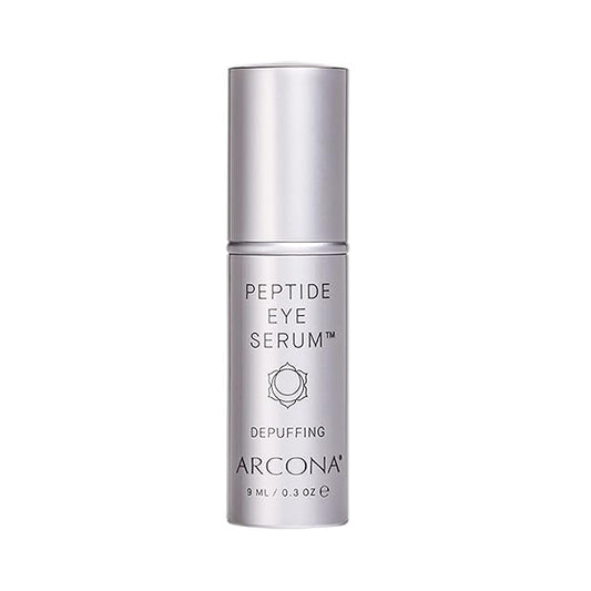 ARCONA Peptide Eye Serum - Coffee Extract Reduces Puffiness, Aloe + Lavender Soothe, Peptides Reduce Fine Lines + Wrinkles .3 oz. Made In The USA