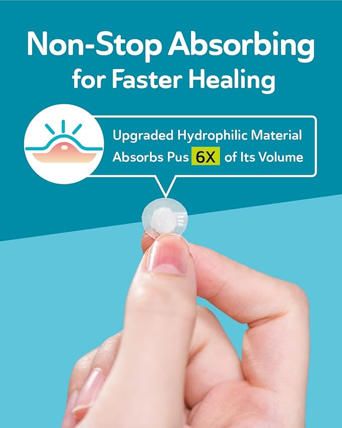 Invisible Salicylic Acid Pimple Patches for Face - Redness Reducing Hydrocolloid Acne Patches, Clear Pimple & Zit Patches for Blind Pimples - Soothing Plus (Clear Patch) (Intensive-36dots-2)