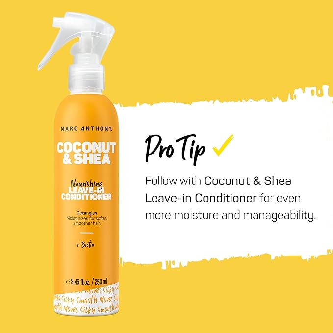 Marc Anthony Volumizing Conditioner with Coconut Oil & Shea Butter - Nourishing & Hydrating Haircare with Biotin for Dry & Damaged Hair - Restore Moisture & Protects Hair - Paraben & Sulfate Free