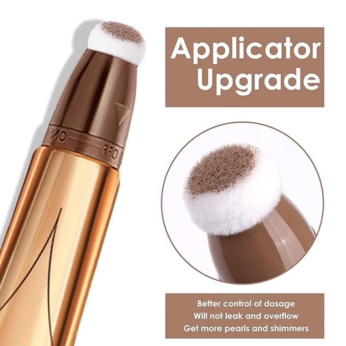 3 Color Contour Beauty Wand, Highlighter ，Blush，Face Concealer Contouring with Cushion Applicator Long Lasting & Smooth Matte Finish Liquid Illuminator Makeup Stick . (01#Contour +02#Blush+04#Highlighter)