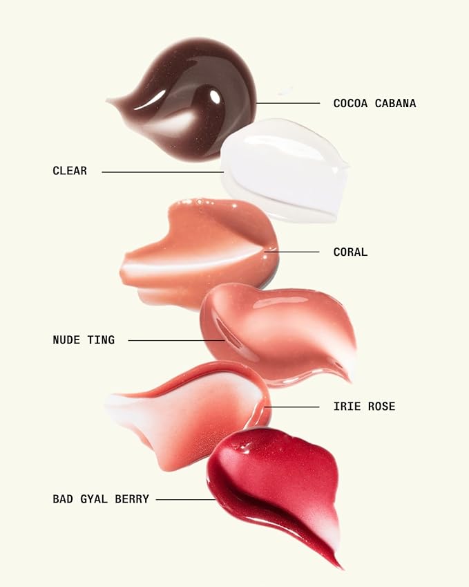 Cay Skin Isle Lip Balm SPF 30 – High Shine, Hydrating + Sheer Lip Gloss in Vanilla Brown Sugar Flavor – Formulated with Natural Ingredients for All Skin Tones – 3-Pack, Nude Ting