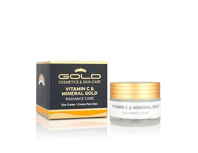 Gold Cosmetics & Skin Care Vitamin C & Mineral Gold Skincare, For Collagen Production (Eye Cream, 30 ml)