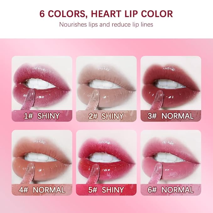 ibcccndc Lip Plumper Plumping Lip Gloss Hydrating Nourishing Lip Oil Red Liquid Lipstick Lip Care Products Mineral Oil Clear Lipgloss (1)
