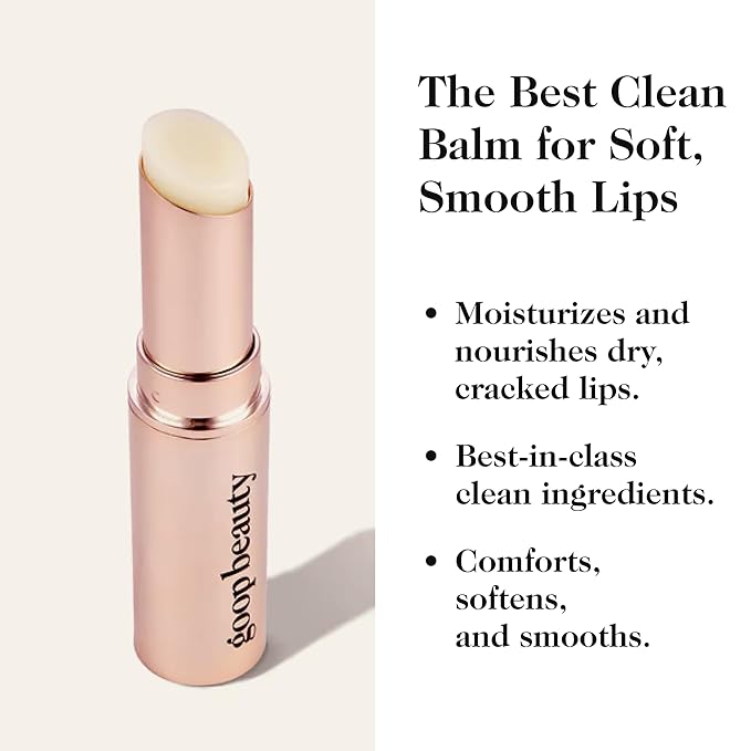 goop Beauty Lip Balm Pack of 2 | Moisturizing Lip Balm for Chapped, Cracked, & Dry Lips | Coconut Oil & Shea Butter | 0.16 oz Each