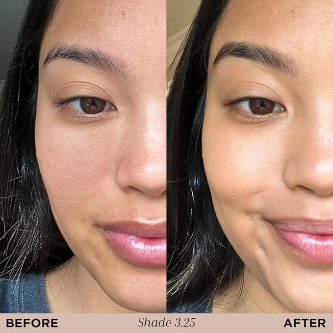 HALEYS Re-form Luminous Skin Foundation, VEGAN + CRUELTY-FREE, Blurs, Conceals, Blendable, Buildable Med-to-Full Coverage, Weightless, Oil-free, All-Day Wear, Hyaluronic Acid, All skin types (3.25)