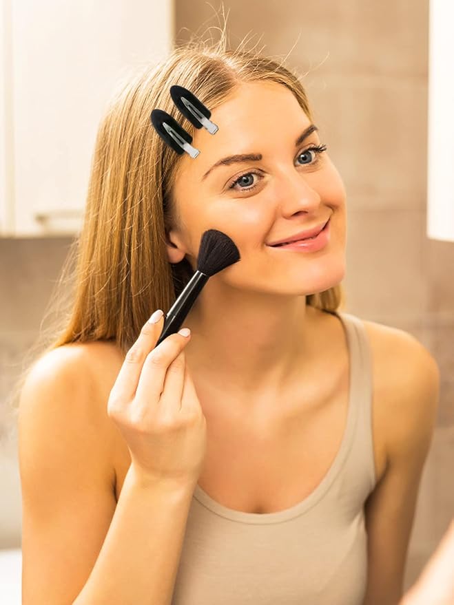 8Pcs No Bend Hair Clips - Creaseless Hair Clips Styling Duck Bill Clip No Dent Alligator HairBarrettes, Small Gifts for Women Girl Salon Hairstyle Hairdressing Bangs Waves Makeup, Black