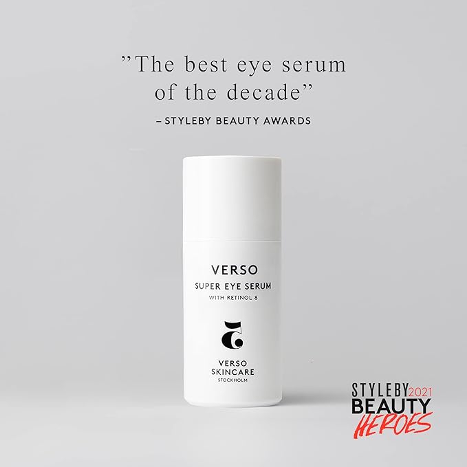 Verso Skin Care | Super Eye Serum | Rejuvenating Under Eye Serum for Youthful Skin | Eye Care Made Easy (0.67 fl oz)