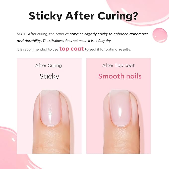 modelones Builder Nail Gel, 8-in-One Pink Builder for Nail Thickening, U/V LED Lamp Cured Hard Color Base Extension Rhinestone Tips Glue Gel Polish in a Bottle for DIY Home Manicure Women