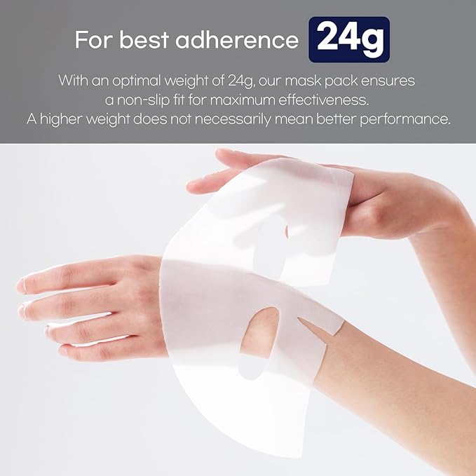 WELLDERMA Sapphire Collagen Face Mask Premium Impact Fitting Overnight Face Mask 8EA-Korean Face Sheet Mask for all skin types-Hydrating facial mask sheets-Patented Structure Hydrogel Type-Niacinamide