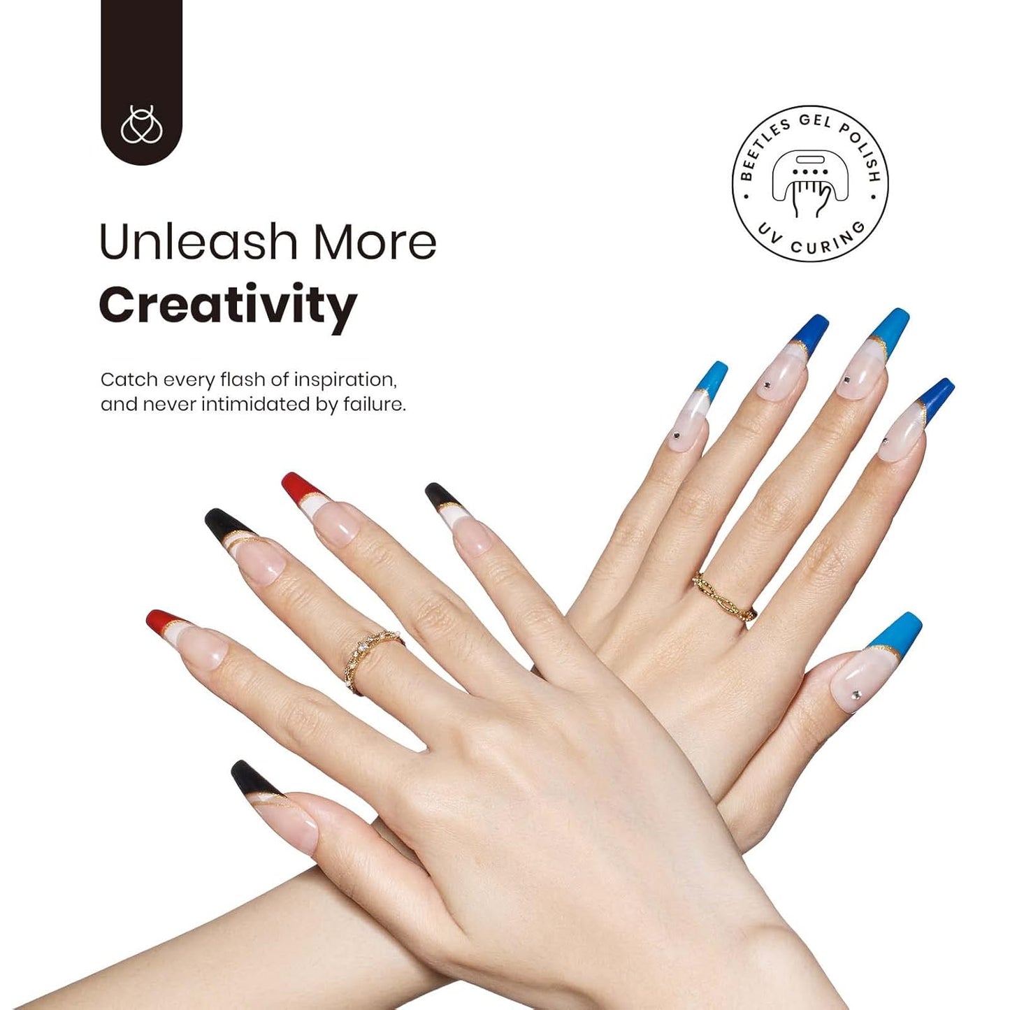 beetles Nail Art Polish-12 Colors Gel Liner Nail Polish Set Pink Blue Red Green White Gold Liner Gel Polish Gel Nail Polish Soak Off Uv Led Lamp Manicure Gifts for Women