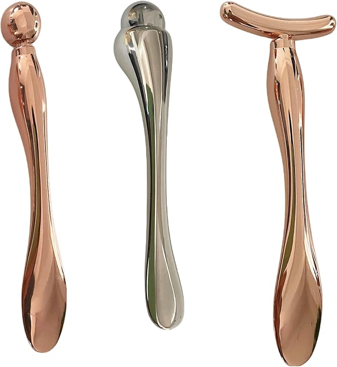 3PCS Eye Cream Applicator Tool Eye Roller for Puffy Eyes Face Roller Massage Tools