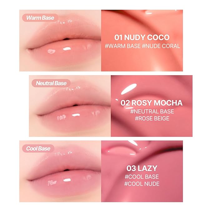 2aN Glaze Bouncing Tint – Lightweight, Moisturizing Lip Tint with High-Shine Finish, Smooth, Light Plumping, Comfortable Wear, Korean Makeup (Chewy, 0.16 oz)