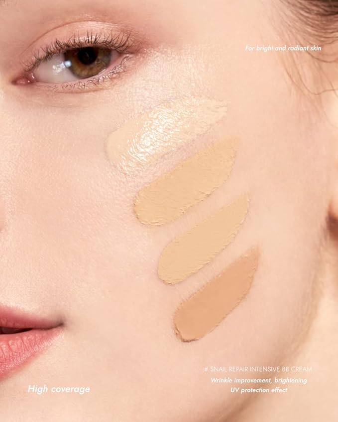 MIZON Snail Repair Blemish Balm, Multifunctional BB Cream with Snail Mucus Filtrate, Skin Care and Makeup Coverage, Strenghtens Skin Elasticity, Improves Fine Wrinkles, Korean Skincare (#21)