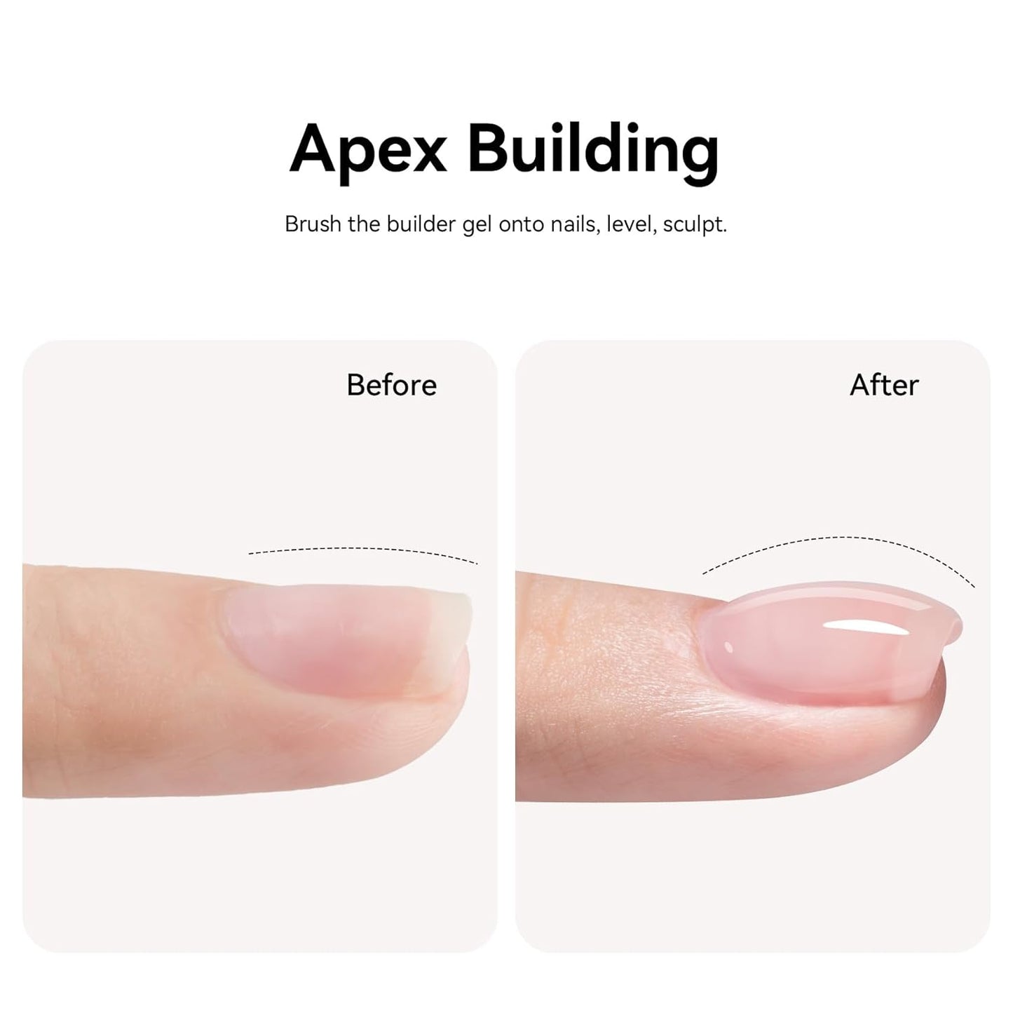 MAYCHAO Clearly Pink Builder Gel for Nails, 15ml Nail Strengthener in a Bottle, Nail Extension Hard Gel, Soak Off Long Lasting UV Light Cure