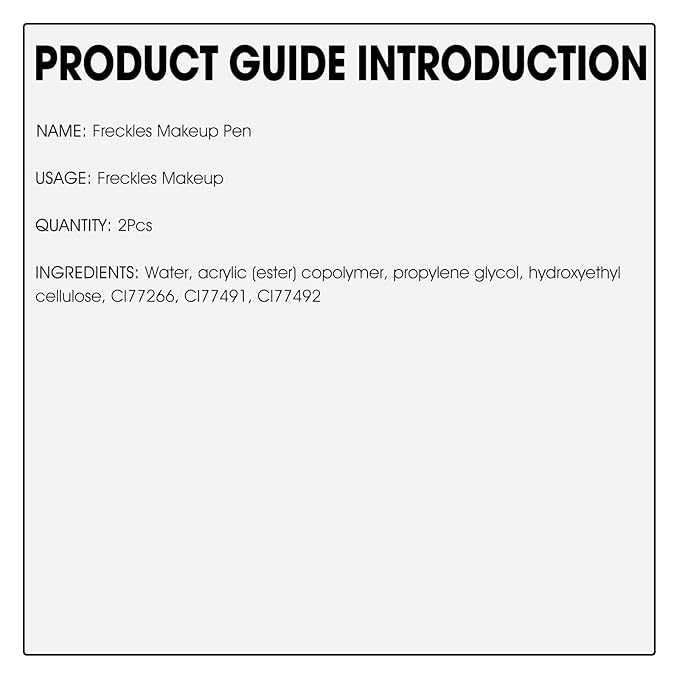 2 Pcs Freckle Pen Set, Natural Lifelike Fake Freckles Makeup Pen Magic Brown Color Freckles Makeup Tool Long-Lasting Waterproof Dot Spot Pen for Effortless Sunkissed Makeup (Dark Brown)