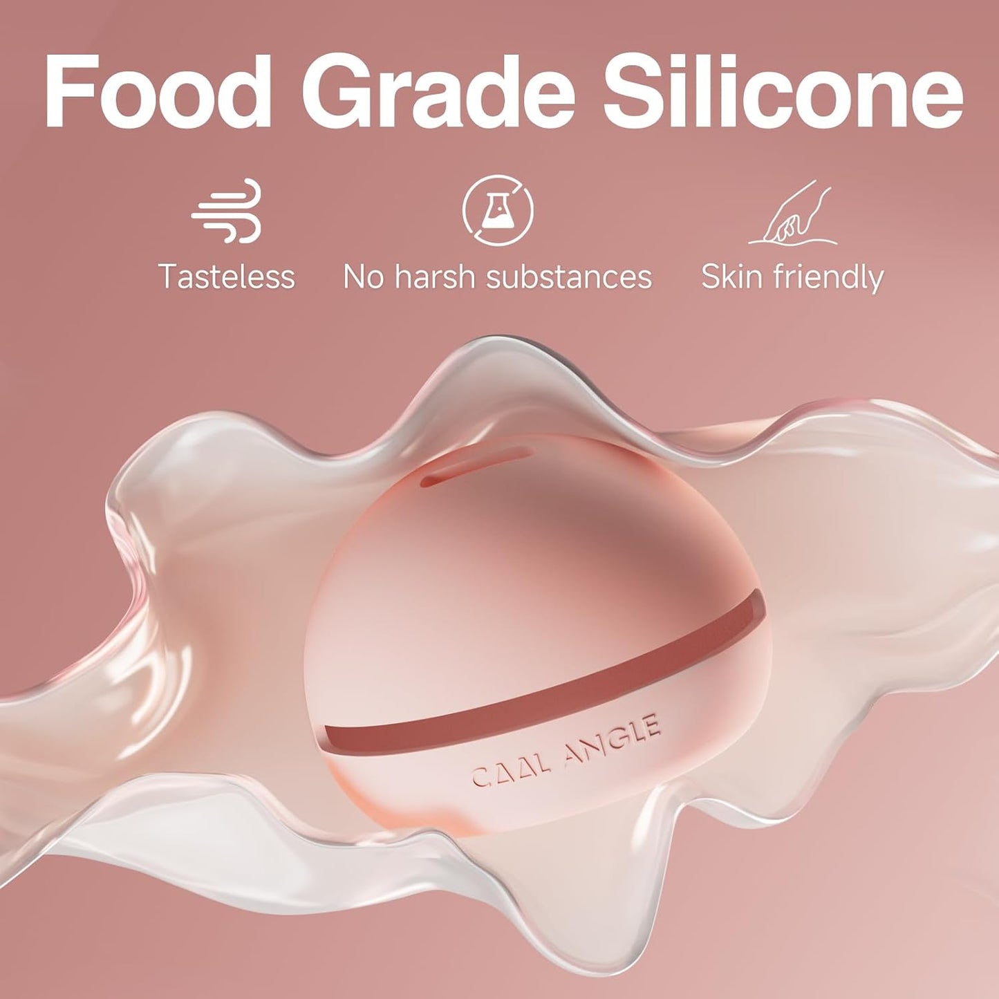 2Pcs Makeup Sponge Holder Silicone Beauty Sponge Holder Makeup Blender Case for Travel 2 in 1 Stand Storage For Quick Drying Khaki+White