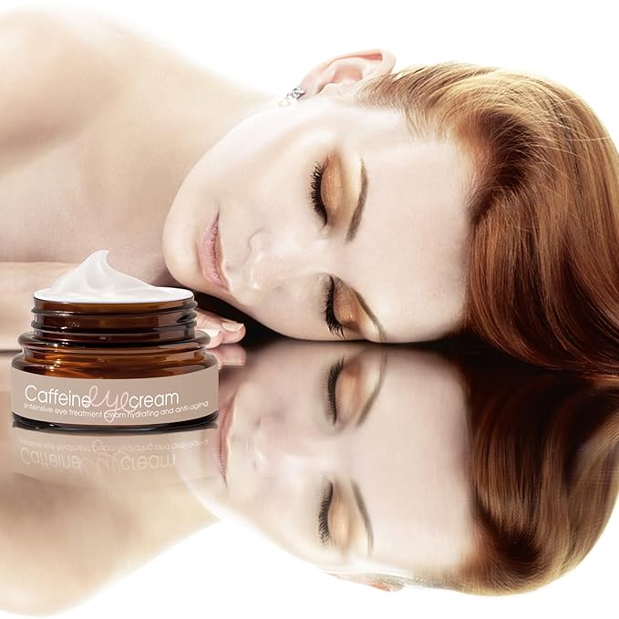 Natural Caffeine Eye Cream serum With Collagen,Hyaluronic Acid for Dark Circle and Puffiness,Great Under Eye Cream for Anti Aging,Eye Lift Treatment for Men &Women 0.52oz