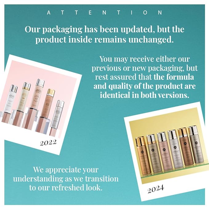 Jerome Alexander Airbrush Foundation Ultra Hydrating, Spray Foundation Makeup with 2x the Active Ingredients, Ultra-Light, Buildable, Full Coverage Formula (Medium)