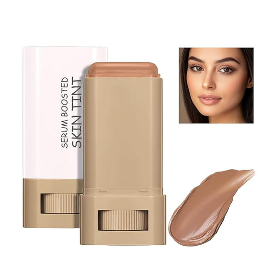 Foundation Stick - Skin Tint & Contour Stick, Serum-Boosted Beauty Balm, Buildable Coverage, Natural Finish, Long-Lasting Wear, For Many Skin Tones (06#)