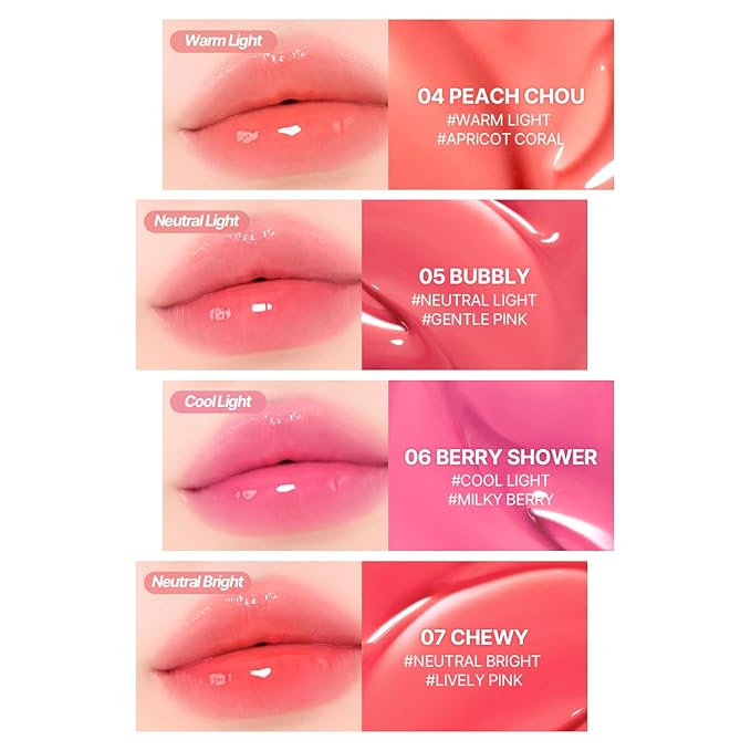 2aN Glaze Bouncing Tint – Lightweight, Moisturizing Lip Tint with High-Shine Finish, Smooth, Light Plumping, Comfortable Wear, Korean Makeup (Lazy, 0.16 oz)