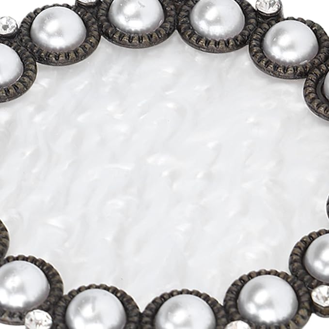 Polish Mix Palette, Resin Nail Art Display Board Cosmetic Nail Mixing Palette Color Mixing Nail Art Tips Display Plate(Copper)