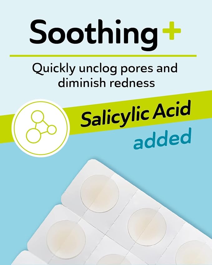Invisible Salicylic Acid Pimple Patches for Face - Deep Blemish Hydrocolloid Acne Patches, Clear Pimple & Zit Patches for Underground Acne - 96 Count - 2 Sizes Soothing Plus (Clear Patch)