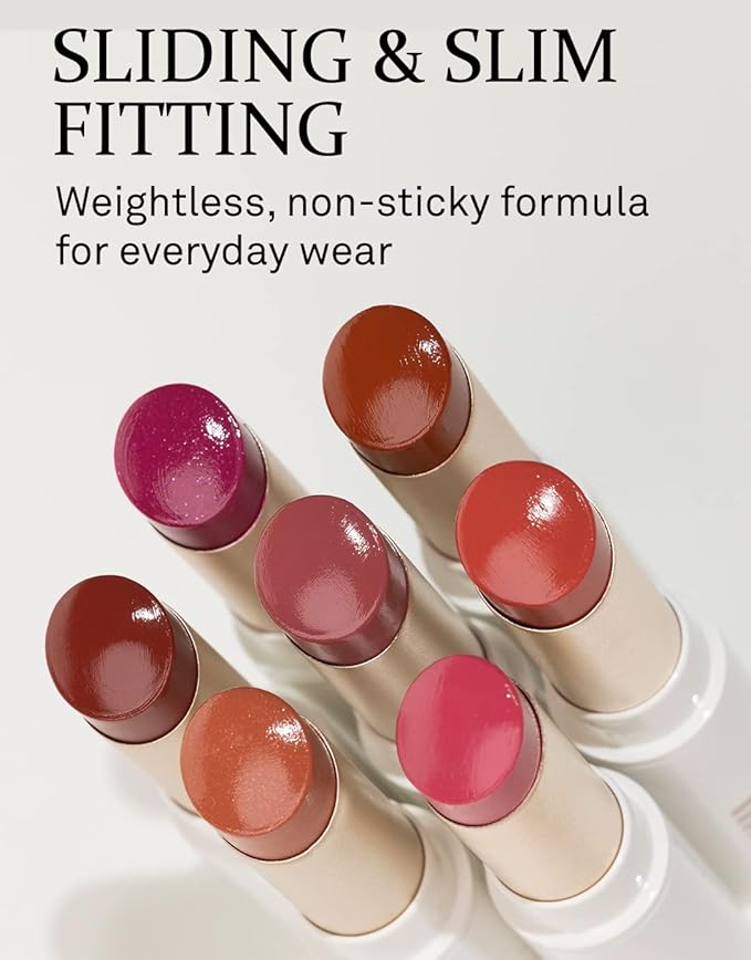 HINCE Mood Enhancer Lip Glow, Moisturizing Lip Balm with Shea Butter & Sweet Almond, Non-Sticky and Long-lasting Tinted Lip Tint with Buttery Balm Texture for Neutral Color 0.2oz. (1, CHILL OUT, 07)