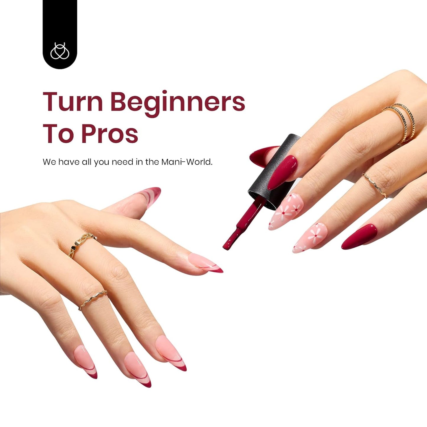 Beetles Red Gel Nail Polish, 1 Pcs 15ml Wine Red Burgundy Soak Off Gel Polish Nail Art Manicure Salon DIY Fall Design Decoration Home Uv Nail Lamp Needed