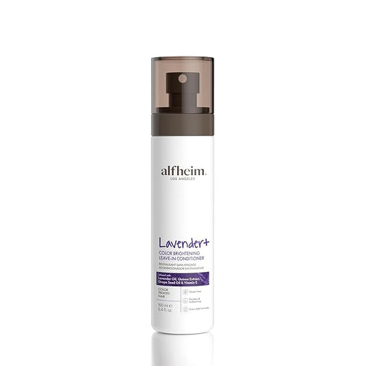ALFHEIM Lavender Purple Leave-In Conditioner Spray Repairs Blonde & Gray Hair Strengthens Dry Damaged Strands Lightweight Non-Sticky Formula Paraben & Sulfate-Free for On-the-Go & Post-Color Care