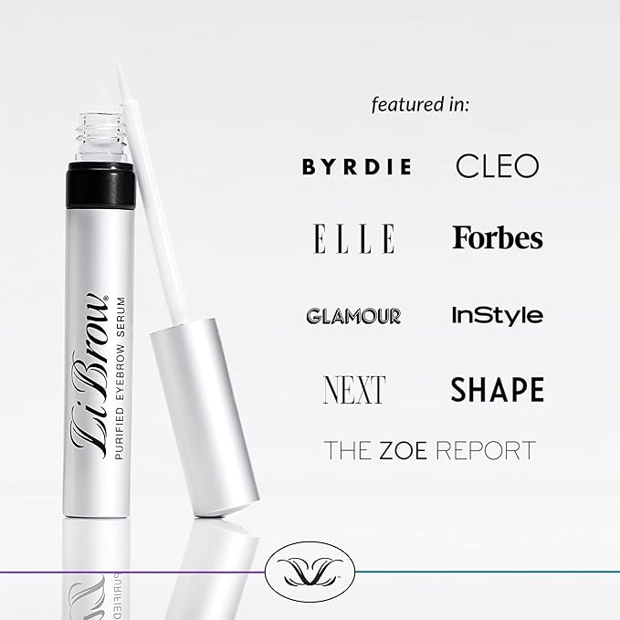 LiBrow® Purified Eyebrow Physician-Formulated Serum XL for Fuller & Thicker Looking Eyebrows | Natural Eyebrow Enhancer Safe for Sensitive Skin | 6-Month Supply (6ml)