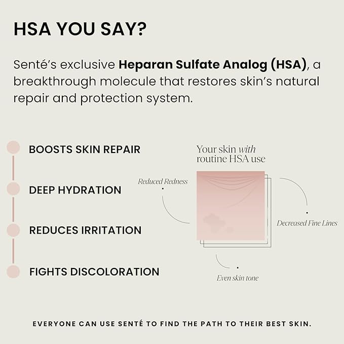 Senté HydraFirm Serum | Supports Collagen and Elastin Production | Restores Firmness and Volume | Formulated with Patented HSA and Peptides | 1 Fl Oz