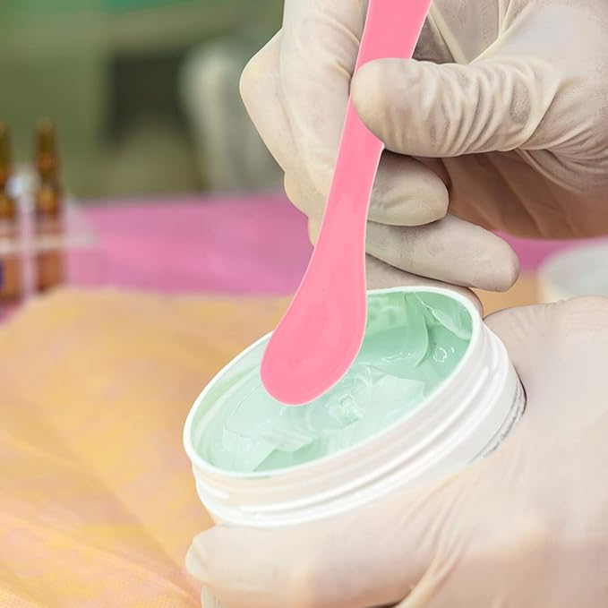 Healifty 10 Pcs makeup spatula plastic makeup DIY Accessories Facial Cream Spatulas Cream Spoon DIY Makeup Spatula small spoons Spatula Premium makeup spatula tool 15c cosmetic applicator