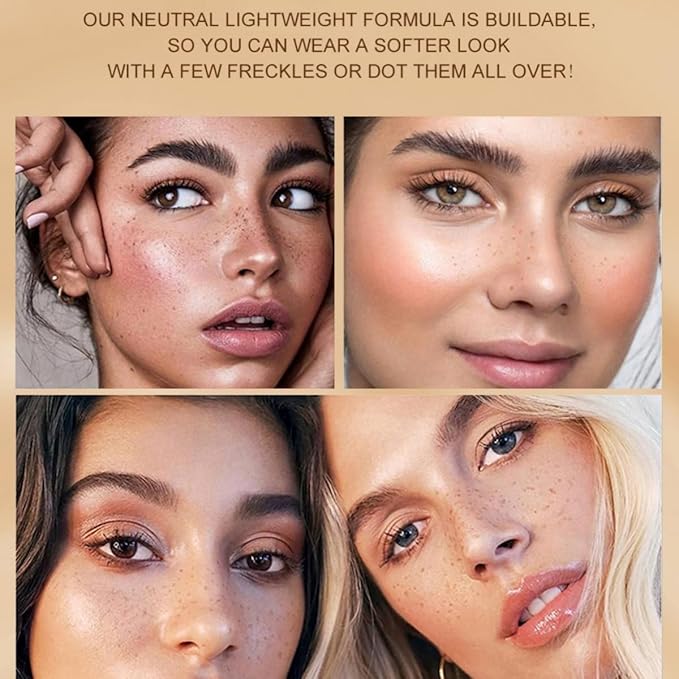 Freckle Pen Face Concealer Point Out Natural Waterproof Longlasting Freckle Makeup 2 Pcs Light Brown & Chestnut