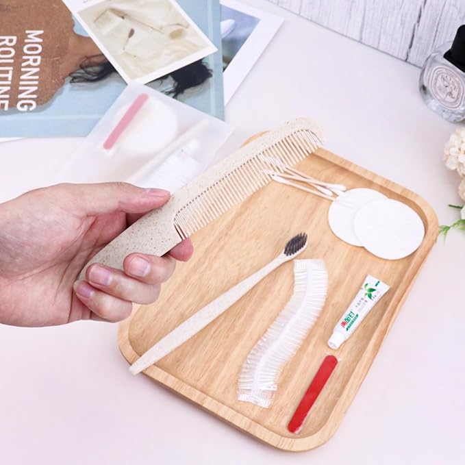 Hygiene Kit, Hygiene Kit Bulk, Travel Hygiene Kit with Toothbrush, Toothpaste, Care Package, Comb, Shower Cap, Individually Packed, Suitable for Hotel, Home, Camping, Travel (20-Pack)