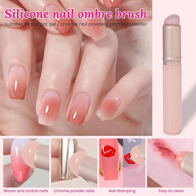 39 PCS Nail Art Brushes Set,Nail Art 3D Sculpting Pen Dotting Tools,Ombre Silicone Brush,Liner Brushes,Acrylic Brushes,Nail Art Palette with Gel Mixing Rod,Nail Design Kit for Home Diy & Salon