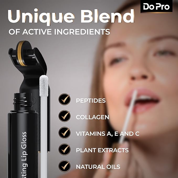 Intensive Lip Lift Stick Boost-In - Plumper Stick with Anti-Aging Stimulating Roller, Plumping Lip Stick with Hyaluronic Acid, Collagen, Vitamin C & E - Volumizing & Hydrating Lip Plumping Serum - 5ml