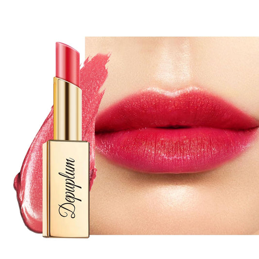 Red Lipstick Moisturizing for Women Shimmer Tinted Lip Balm Hydrating Nourishing Lip Gloss Vegan& Cruelty Free Lip Makeup, ZG108 Passion
