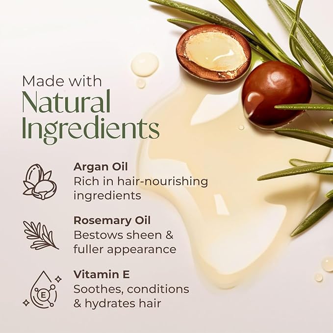 Instant Blonde and Brown Semi-Permanent Hair Dye Shampoo - 3 in 1 Formula with Argan Oil for Men & Women, Easy to Use, 16.9 Fl oz