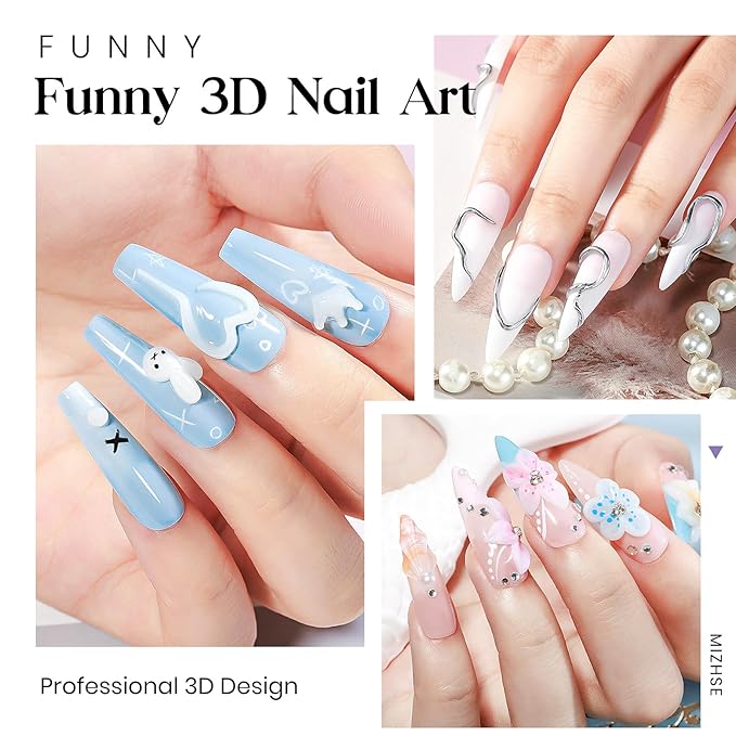 MIZHSE Solid Builder Gel, Non-Sticky White Sculpting Gel for Nails, 3D Nail Art Building Carving Modeling Hard Nail Extension Soak Off U V/LED Salon Home DIY 15g/0.5oz