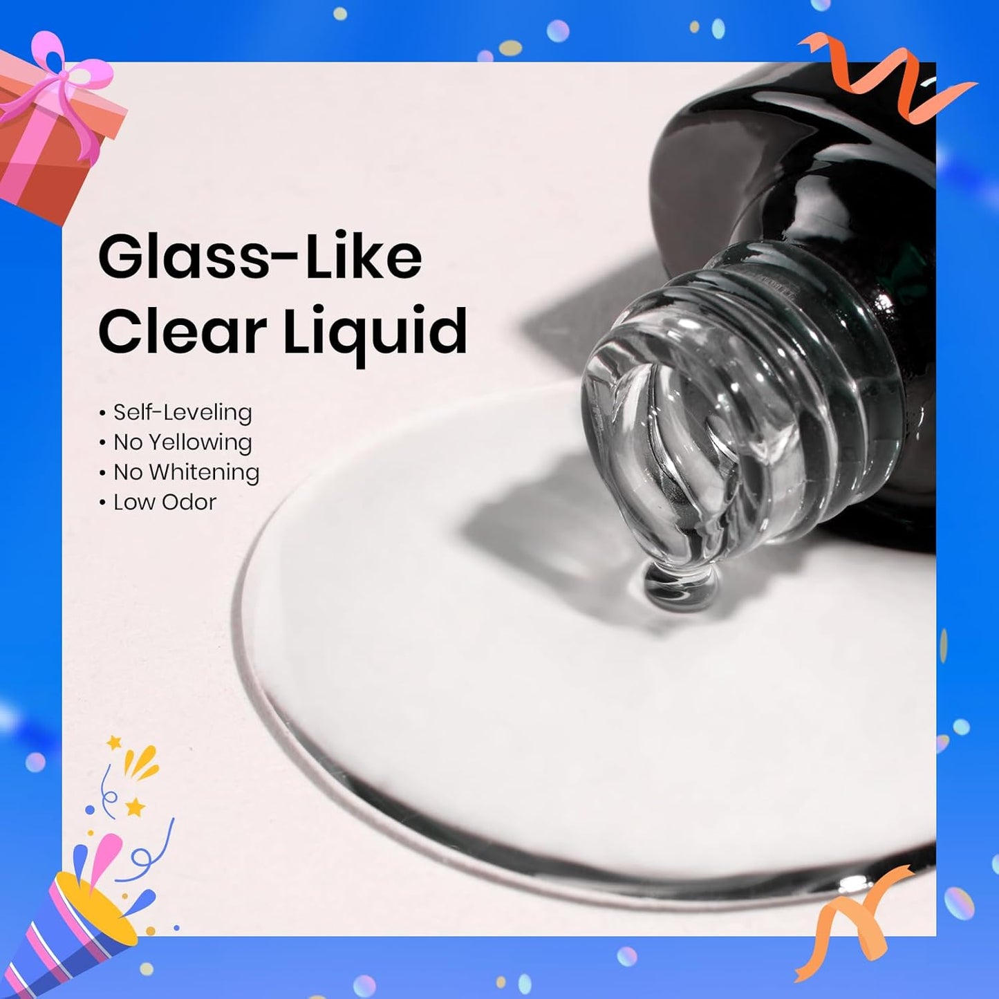 Beetles 2Pcs No Wipe Gel Top Coat and Base Coat Set, High Gloss Clear Long Lasting Base and Top Coat, Soak Off Nail Art DIY at Home