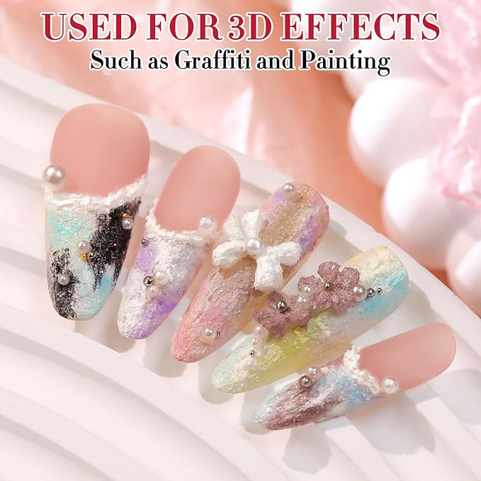 Double Rhythm 3D Nail Gel Solid Sculpting Gel for Nail Art Non-Sticky Hard Gel for Building Carving Molding Nail Extension Soak Off UV/LED Salon Home DIY 0.5 Oz (Gypsum Pink Purple)