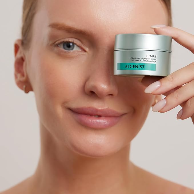 Algenist GENIUS Ultimate Anti-Aging Eye Cream - Firming Under Eye Cream with Vegan Collagen + Microalgae Oil - Helps to Visibly Plump, Smooth and Restore Radiance To Delicate Eye Area (15ml)