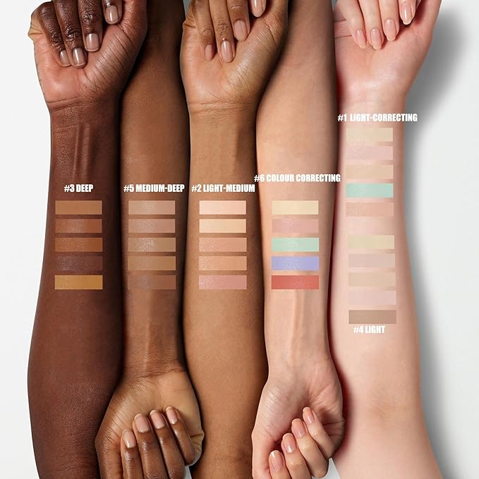 5 In 1 Multi-Use Correcting Concealer Palette,Waterproof Long Lasting Contour Palette,Professional Creamy Concealer Kit for Women,Easy to Create Full Coverage and Natural Finish.#6