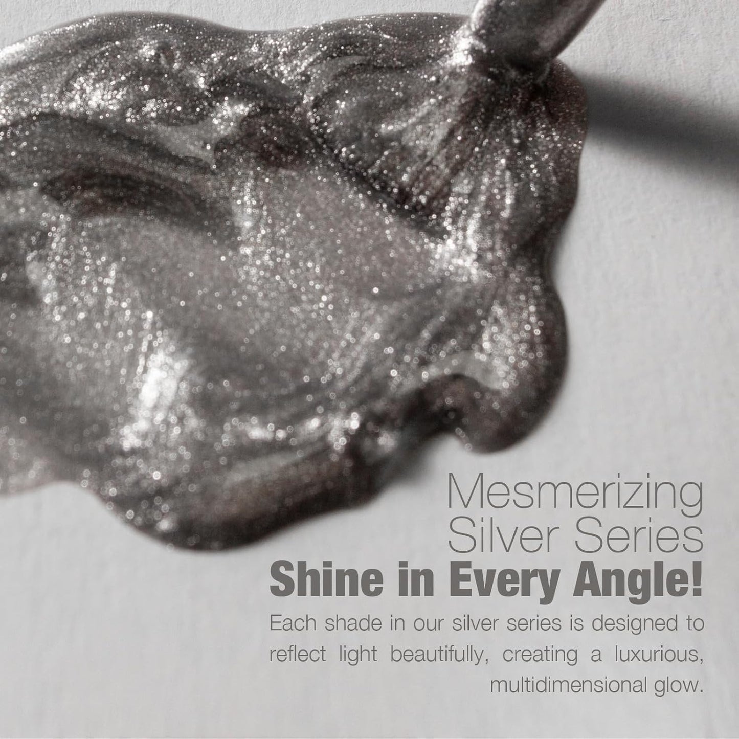 Cat Eye Gel Nail Polish with Magnet Stick, 15ml Magnetic Gel, Create Stunning Cat Eye Effects for DIY Manicures, Long-Lasting, Salon-Quality Finish, Silver Glow