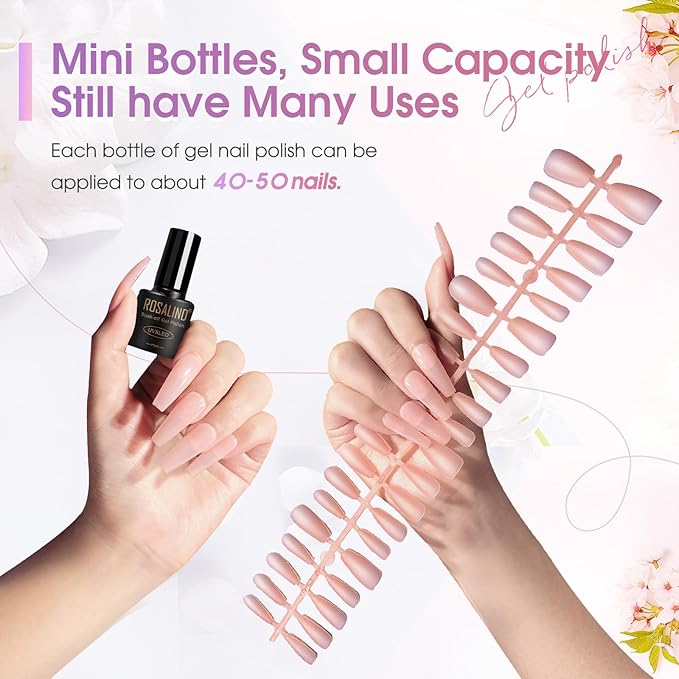 ROSALIND 8PCS Cat Eye Gel Polish with Magnet Stick - Magnetic Cat eye Gel Nail Polish Sparkle Diamond Effect Magic Magnetic Glitter Soak Off Led Nail Art DIY Salon Gifts For Women