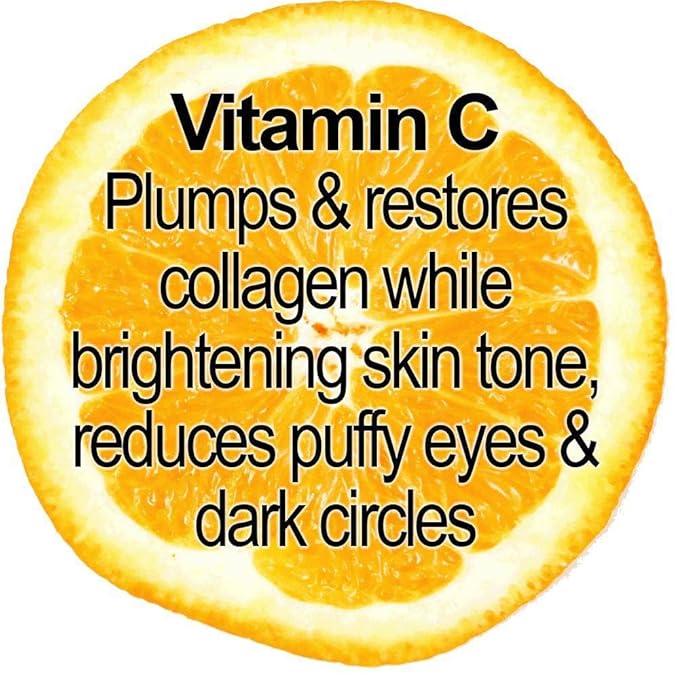Glimmer Goddess Organic Vitamin C and Peptide Eye Serum for Dark Circles, 1 oz
