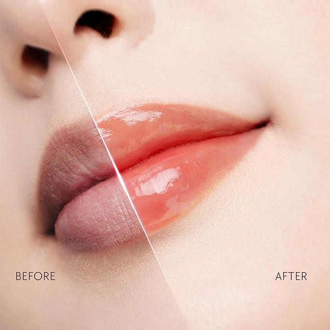 Hydrating Brightening Lip Serum, Nourishing Hydration Tinted Lip Stain, Plumping Lip Gloss with Polypeptide Squalane (02 Coral Rose)