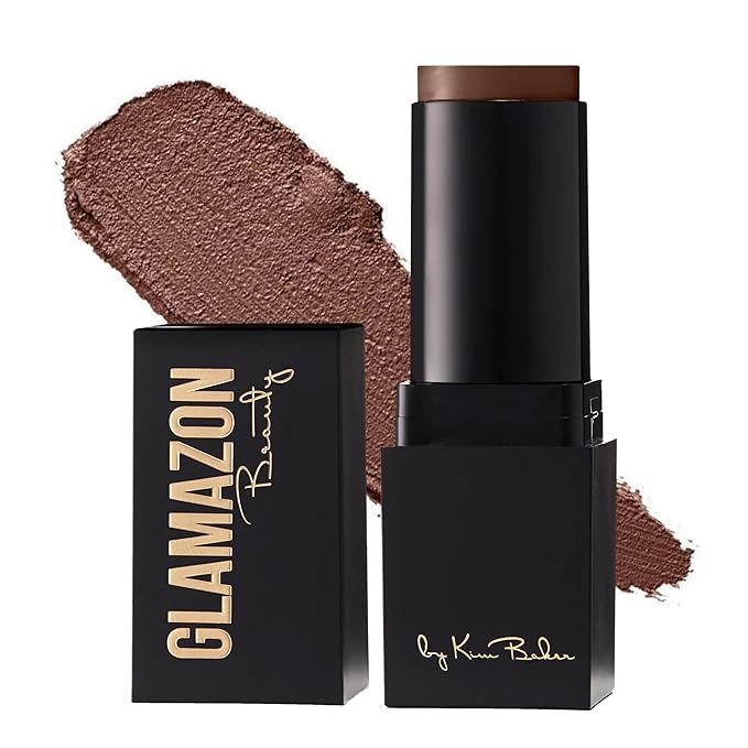 Glamazon Second to None Foundation Stick, Chocolate Mousse, Light-to-Full Coverage, Weightless Makeup With a Glowy Natural Finish